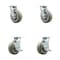 Service Caster Tool Box Caster Wheel Set 6'' Thermoplastic Rubber Swivel Casters, 4PK TOOL-SCC-30CS620-TPRBF-2-TLB-2 - alternate 1